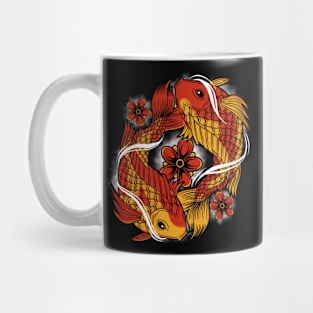 Koi fish yin yang Mug